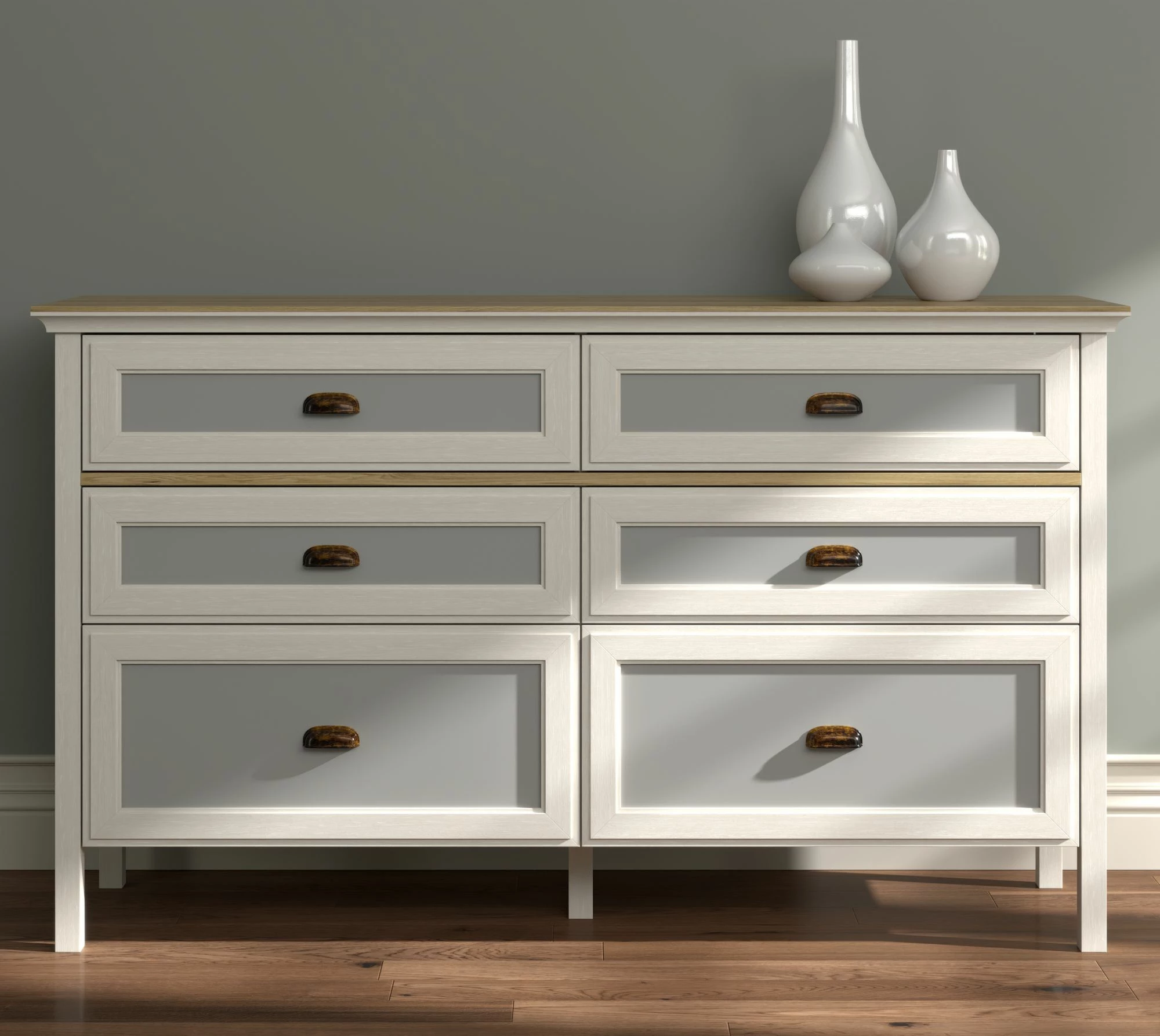 Komodë Skye Decor, FRN-21014, krem, lis, gri