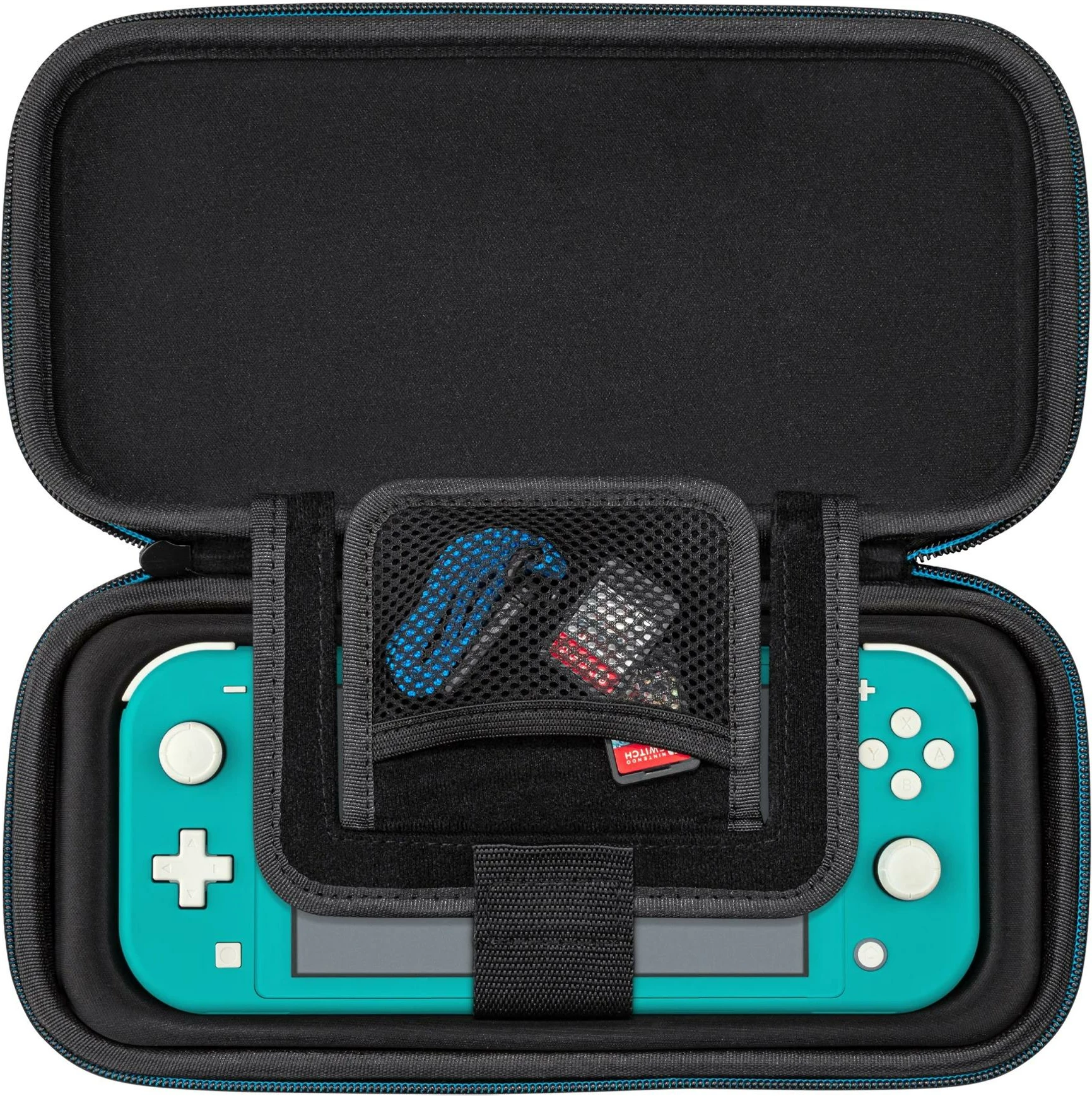 Kasë udhëtimi për Nintendo Switch PDP Deluxe Travel Case The Legend of Zelda, me stand të integrum, për Switch/Lite/OLED, Hyrule Blue