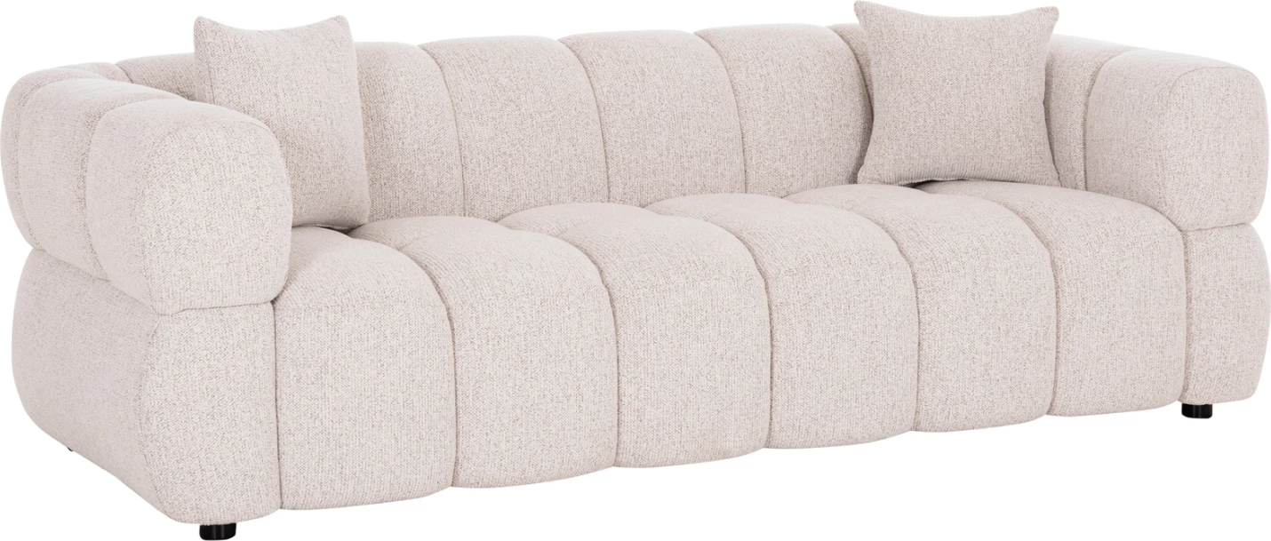 Divan treshe NORIKA, stof ecru, FH3331.02, 228x91x72cm