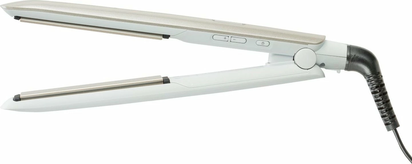 Drejtues flokësh Remington Hydraluxe S8901, 230°C, jonizim, pllaka qeramike, i bardhë, me qese ruajtjeje