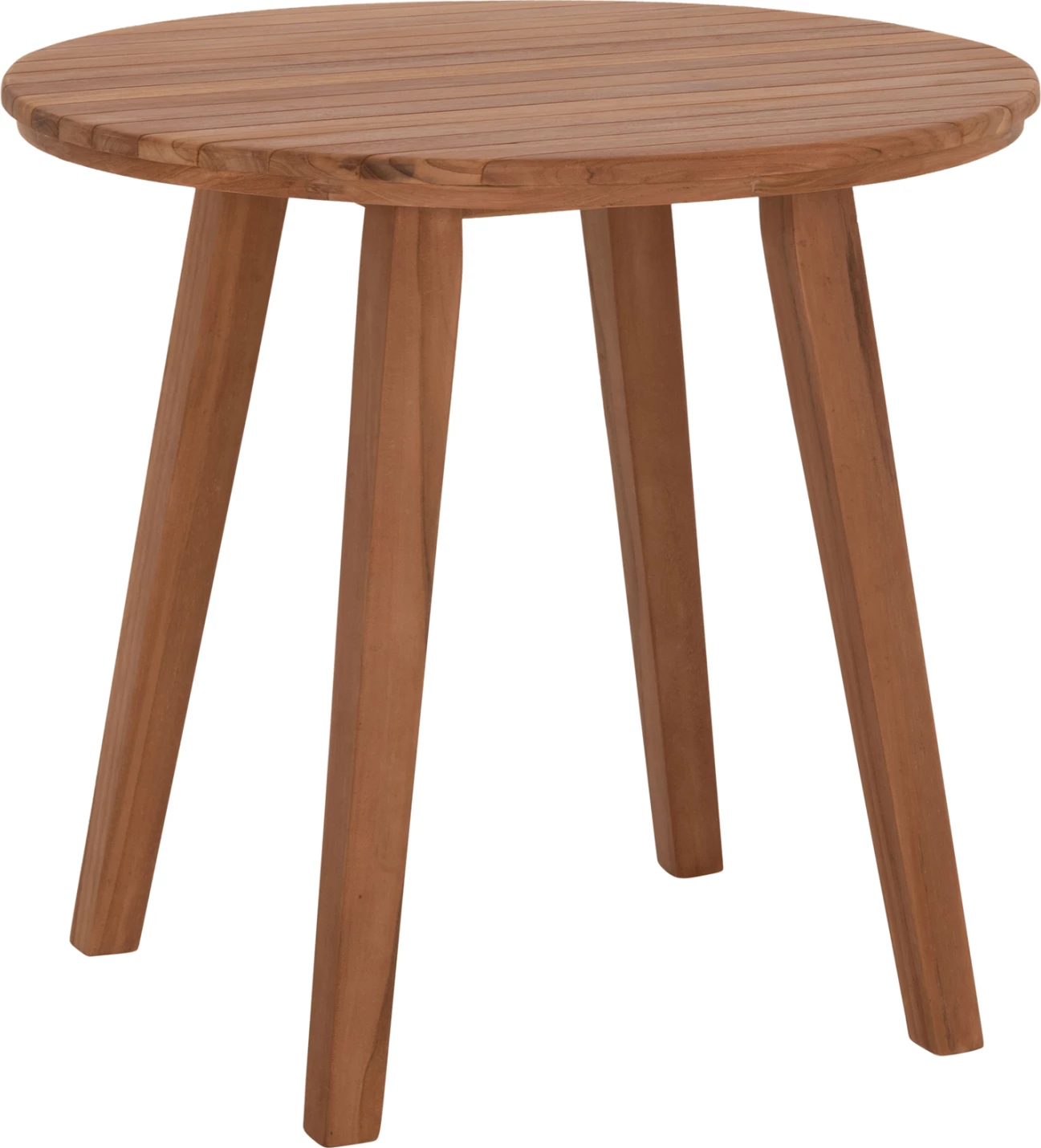 Tavolinë e rrumbullakët për ngrënie DANTE, dru tik, FH6379, 80x75cm