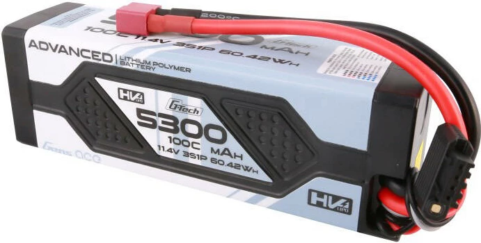 Bateri LiPo Gens ace GEA533S100DGT 5300mAh 11.4V 100C me kasë të fortë dhe Deans plug