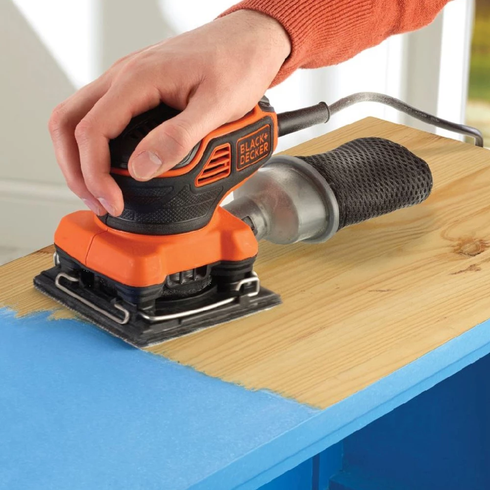 Lëmues vibrues Black&Decker KA450 220 W, zi/portokalli