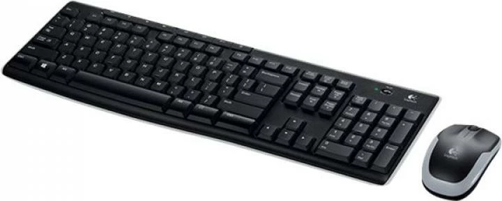 Set tastierë + maus Logitech Wireless Combo MK270, US layout, USB 2.0, multimedia keys, model 920-004509 (920004509), e zezë