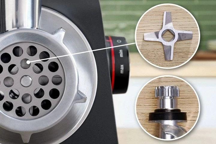 Mulli elektrik për mish Bosch MFWS660B, 500 W, i zi/argjend