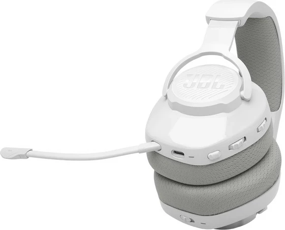 Kufje gaming JBL Quantum 360, wireless 2.4GHz/Bluetooth, mikrofon i ndashëm, 22 orë, të bardha