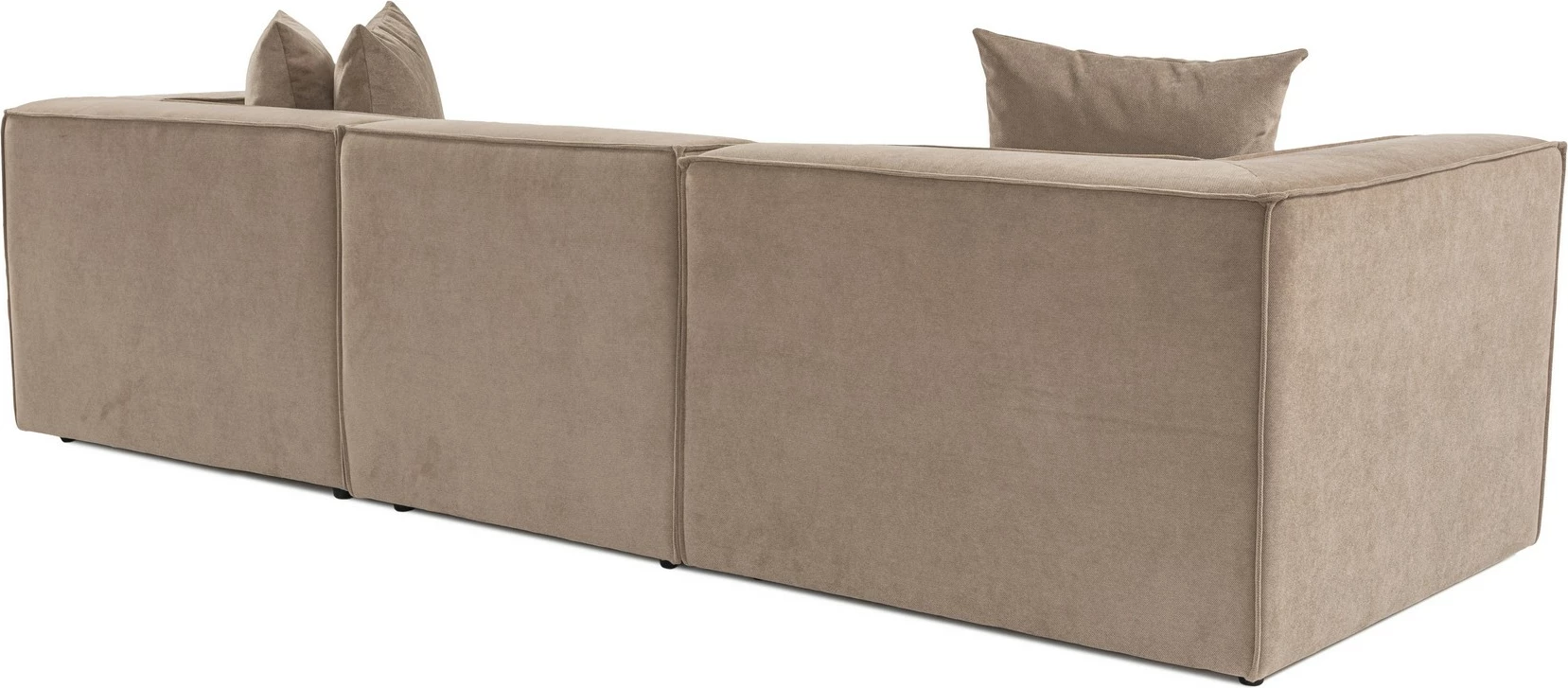 Divan treshe Atelier del Sofa, Sora 3, ngjyrë kapuçino