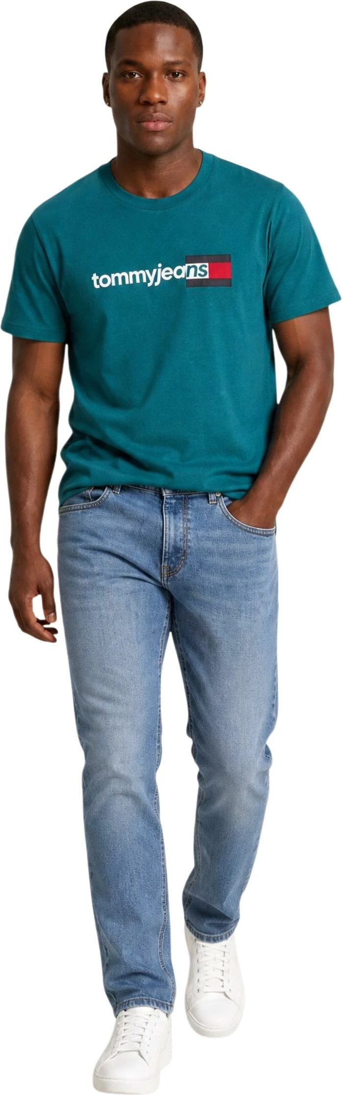 Maicë për meshkuj Tommy Hilfiger Jeans DM0DM23406, e gjelbër [Madhësia: L]