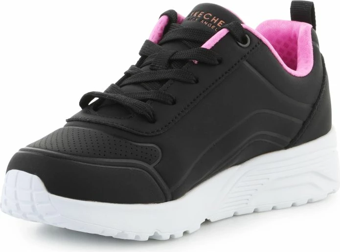 Atlete fëmijësh Skechers UNO LITE EASY ZIP 310387L-BKRG, të zeza/ari rozë