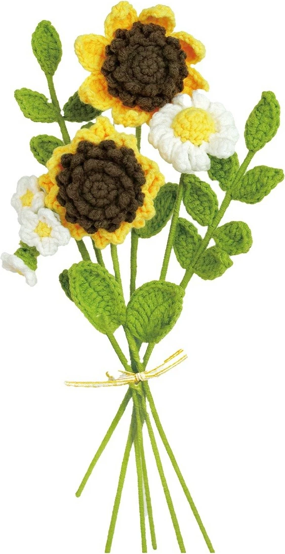 Set crochet DIY, Stnux ToysInn, STN9605, 6 lule deri 15 cm, 12+, Multicolor, set