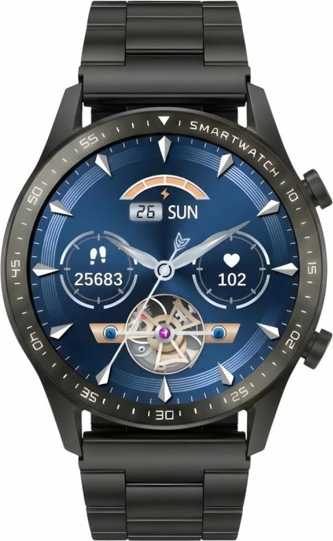 Smartwatch Gravity GT10-1, i zi, me rrip dhe byzylyk