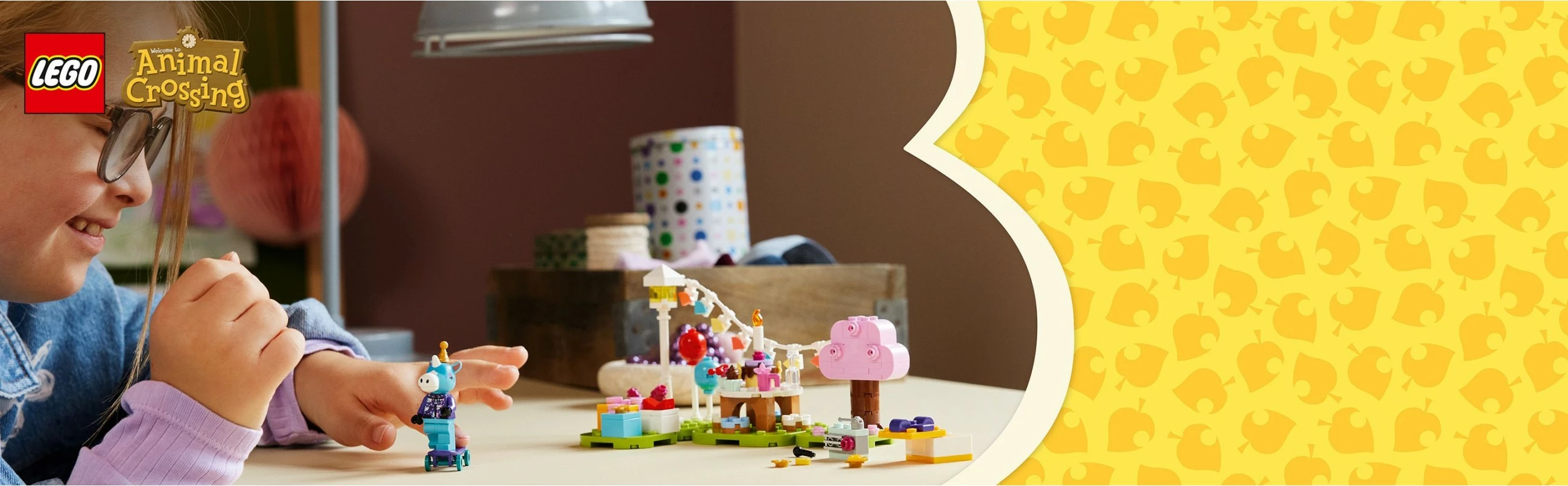Set ndërtimi LEGO Animal Crossing 77046 Julian's Birthday Party, 170 pjesë, multikolor
