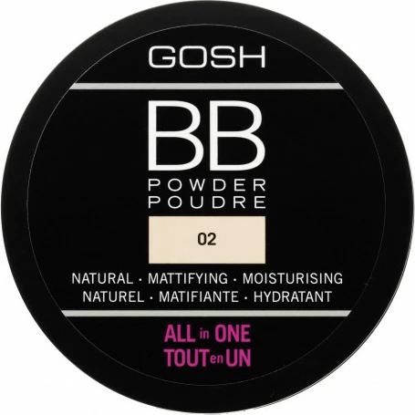 Pudër kompakte BB Gosh 02 Sand 6.5g