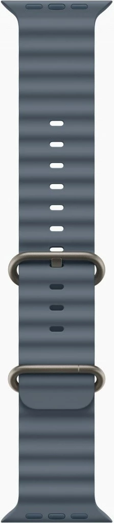 Smartwatch Apple Watch Ultra 3, 49mm, titani natyral, rrip Ocean kaltër e errët, GPS + Cellular