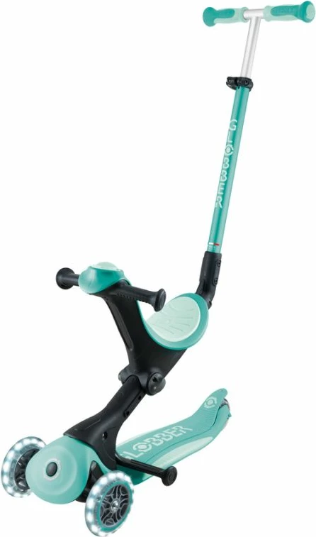 Trotinetë me ulëse Globber GO•UP DELUXE LIGHTS 3-në-1 për fëmijë