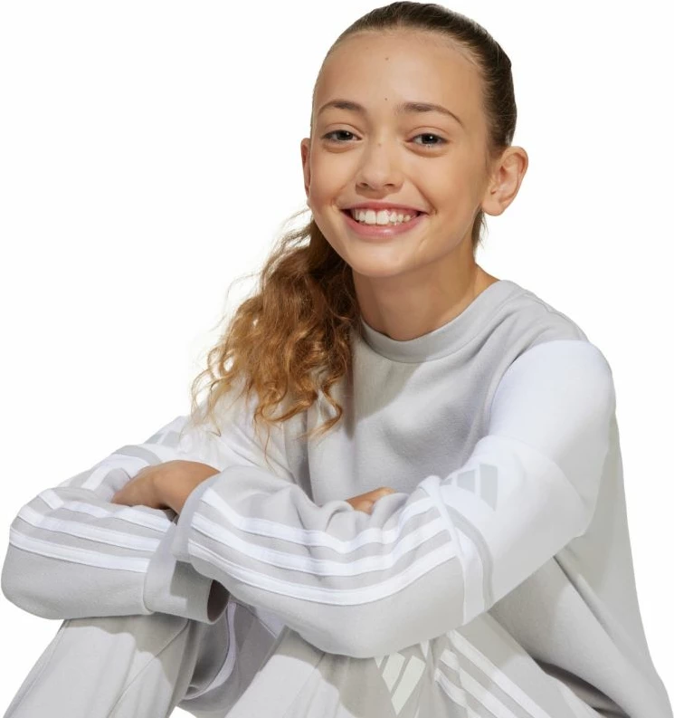 Duks për fëmijë adidas, gri [Madhësia: 128 cm]