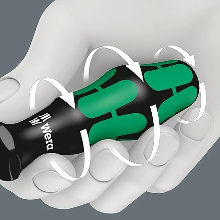 Set kaçavidash Wera 367/7 TORX HF, 7 copë, 680g, e zezë/e gjelbër