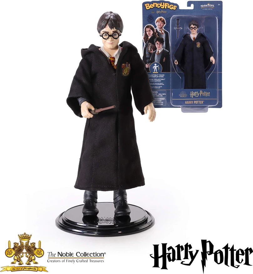 Figurinë e artikuluar Noble Collection Bendyfigs Harry Potter 19 cm me bazë