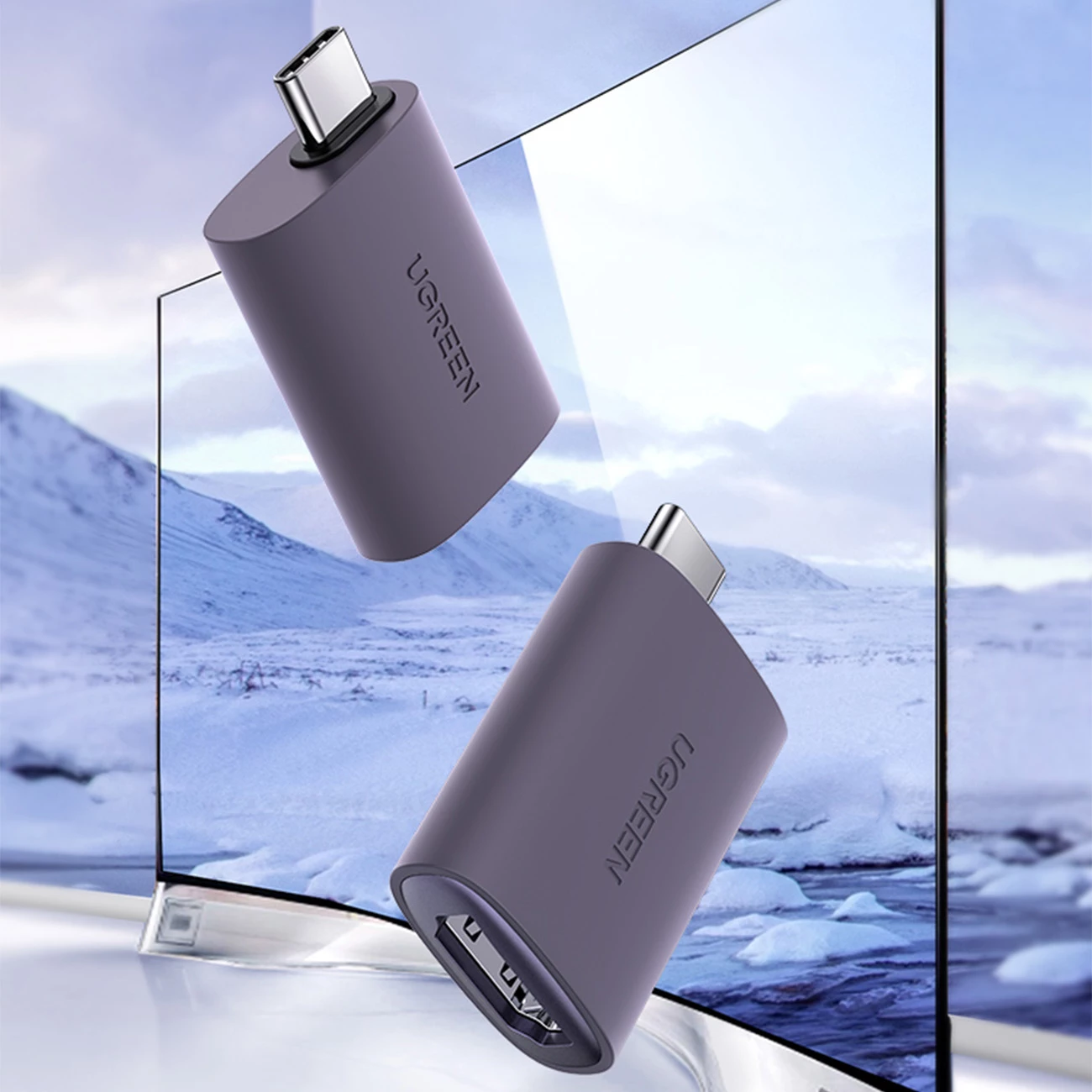 Adapter USB-C në HDMI Ugreen US320, 4K, Gri