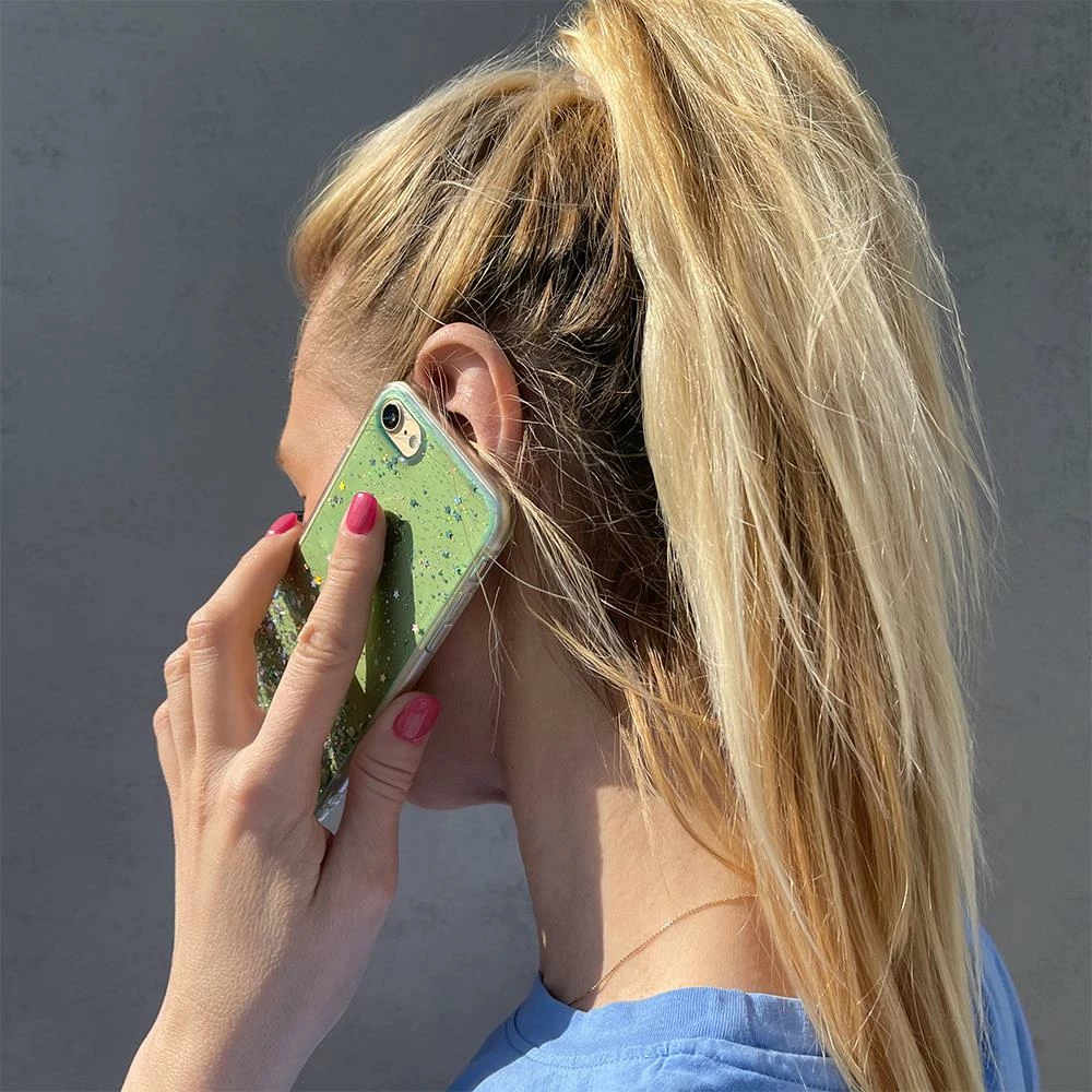 Mbështjellës Wozinsky Star Glitter për Xiaomi Redmi K40 Pro+, K40 Pro, K40, Poco F3, transparent, argjendtë