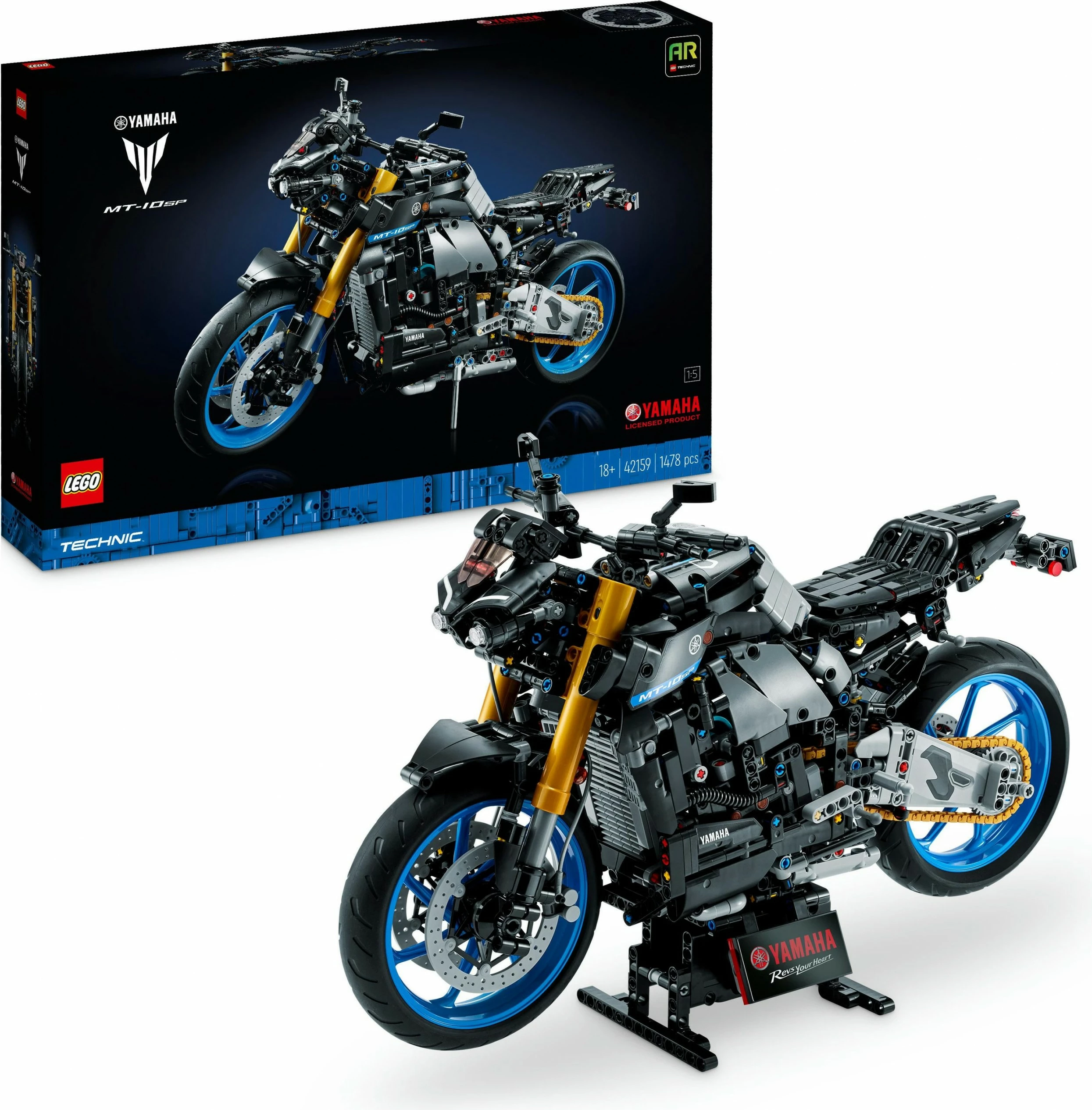 Set ndërtimi LEGO Yamaha MT-10 SP, 1478 pjesë, shumëngjyrësh
