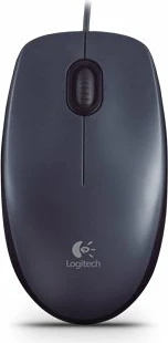 Maus Logitech M90, me kabllo USB, optik 1000 dpi, 3 butona, Gri