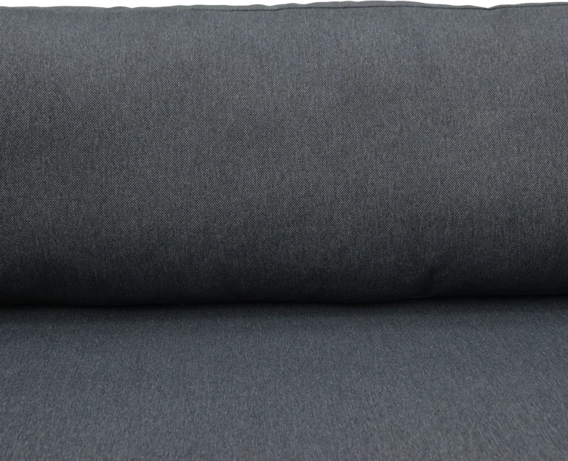 Divan dyvendësh Aurelio, metalik, ngjyrë e bardhë, jastëkë antracit, 130x74x63cm