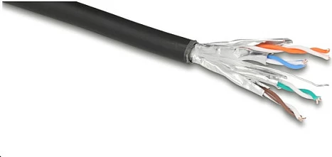 Kabllo rrjeti DeLOCK 80597 Cat6a U/FTP 50 m, LSZH, e zezë