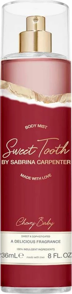Mgiejkë për trup për femra Sabrina Carpenter Sweet Tooth Cherry Baby, 236ml