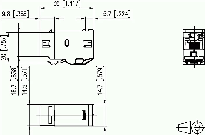 Adapter rrjeti METZ CONNECT BTR NETCOM 1309A0-I, RJ-45 femër-femër, Silver