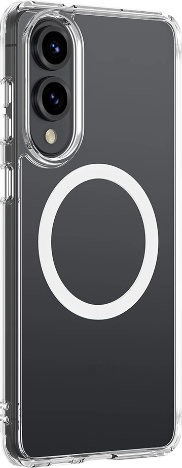 Mbështjellës AmazingThing Minimal Mag me unazë magnetike për Samsung Galaxy S25 Edge, Transparent