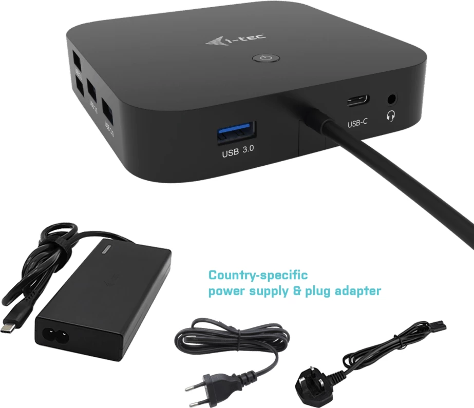 i-Tec - docking station - USB-C / Thunderbolt 3 - HDMI, DP - GigE