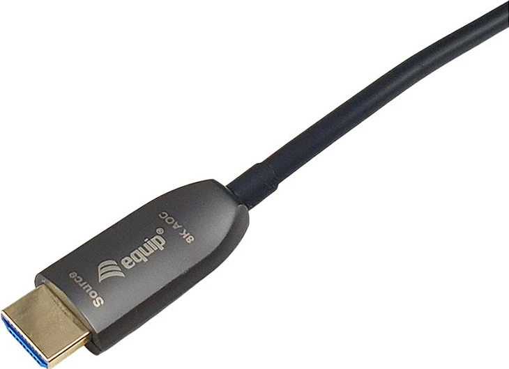 Kabllo HDMI Equip 2.1, 200m, 8K60Hz, HDR, e zezë