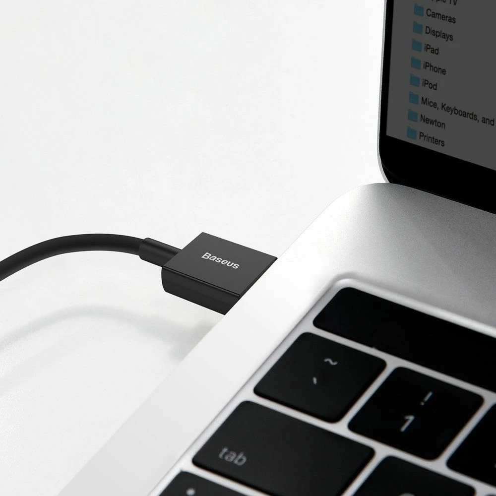 Kabllo USB-A në USB-C Baseus Superior BSU2667BLK 1 m 66 W, e zezë