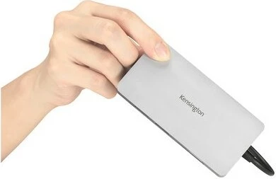 Hub USB-C Kensington UH1400p, 85W, i zi, argjendtë
