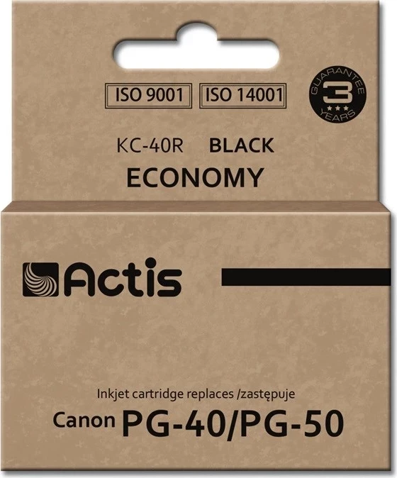 Bojë zëvendësese Actis KC-40R ink për Canon PG-40 / PG-50, 25ml, e zezë