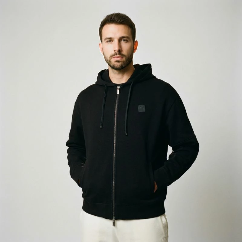 Duks për meshkuj Armani Exchange, i zi [Madhësia: XL]