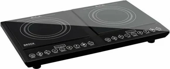 Pianurë induksioni portative Brock HP 4013, 2 zona, 2x2000W, e zezë