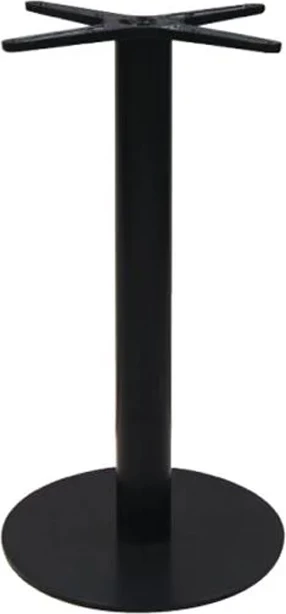 Bazë tavoline metalike, ngjyrë e zezë, 40x40x108cm