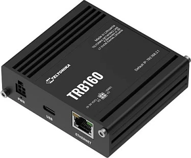 Router industrial Teltonika TRB160, 4G LTE deri Cat6, Gigabit Ethernet, USB-C, SMA, IP30, i zi