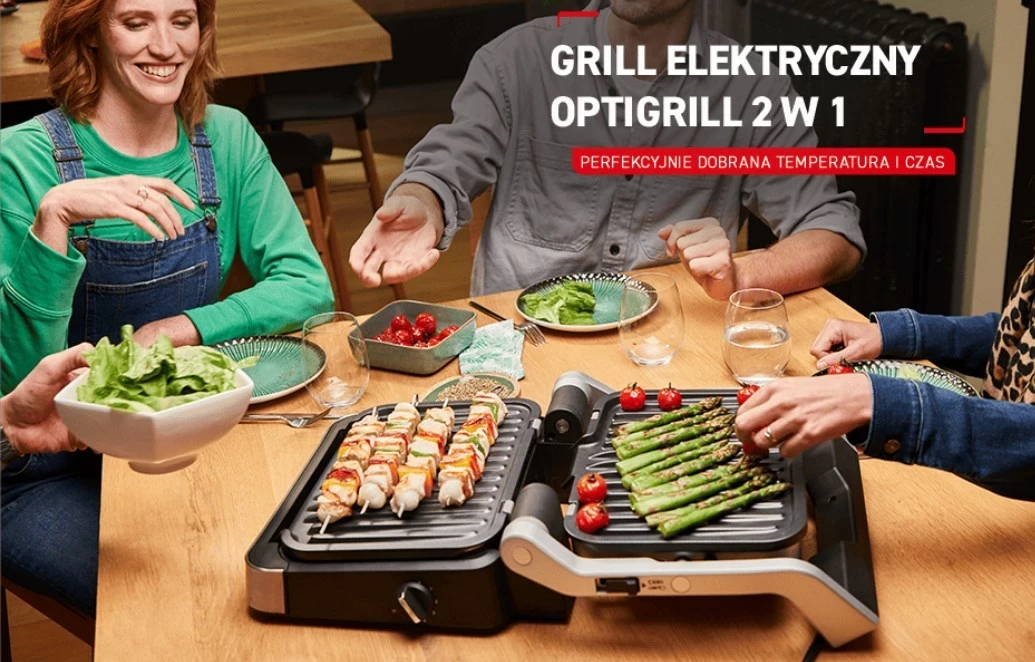 Skare elektrike Tefal OptiGrill GC772D30 2100 W, argjend