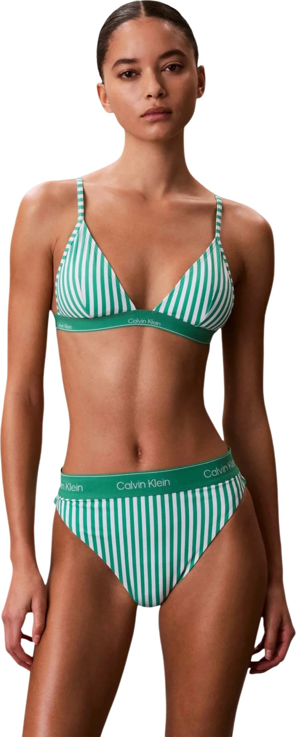 Sutjenë bikine trekëndësh për femra Calvin Klein Jeans LV00Q61208, e gjelbër [Madhësia: XL]
