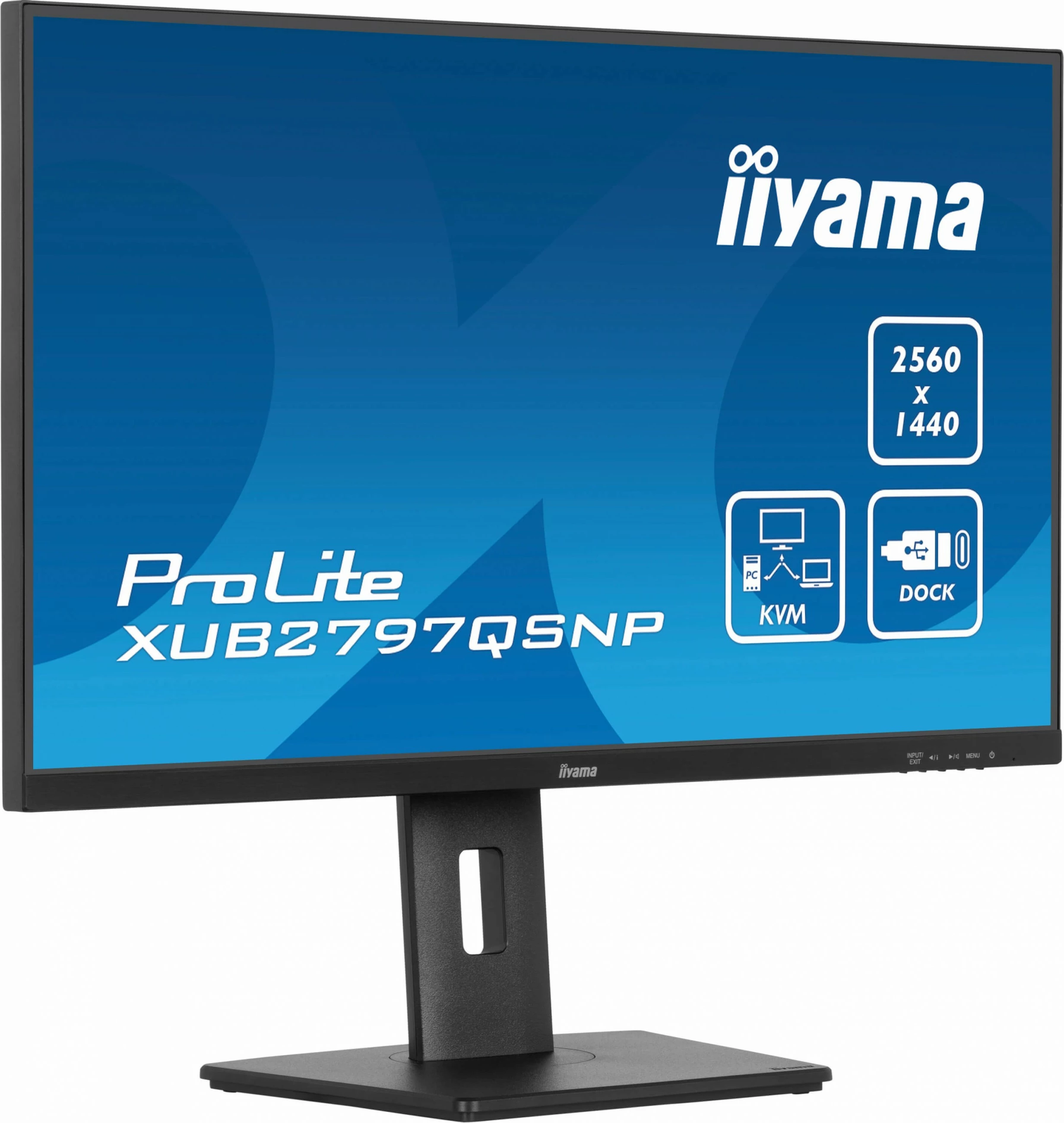 Monitor iiyama ProLite XUB2797QSNP-B1, 27", WQHD, LED, 1 ms, e zezë