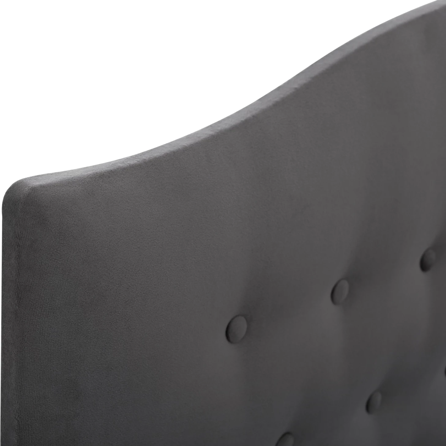 Krevat MALENA, kadife gri, 90x200