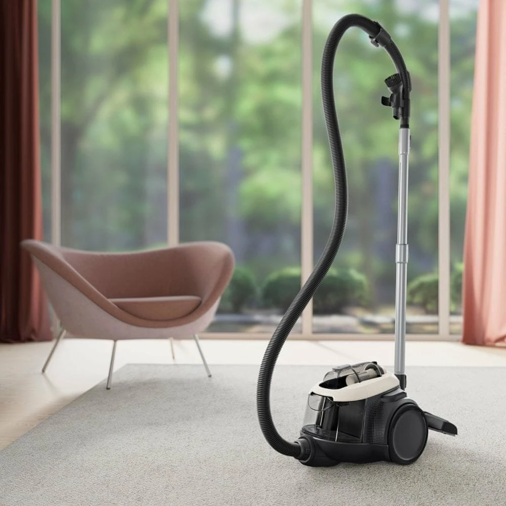 Fshesë me korrent Electrolux EL61H4SW 550W, 1.6L, HEPA 13, pa qese, 12 m rreze, e zezë