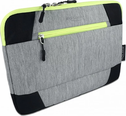 Çantë sleeve për laptop DeLOCK 13.3", me zingjir, rezistente në ujë, zi/gri/verdhe