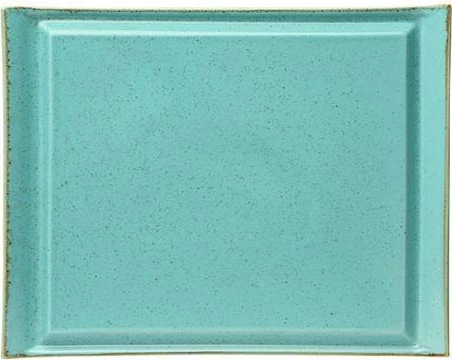 Pjatë bifteku Porland Seasons Laguna 330x260mm porcelan, blu qielli, set 6 copë