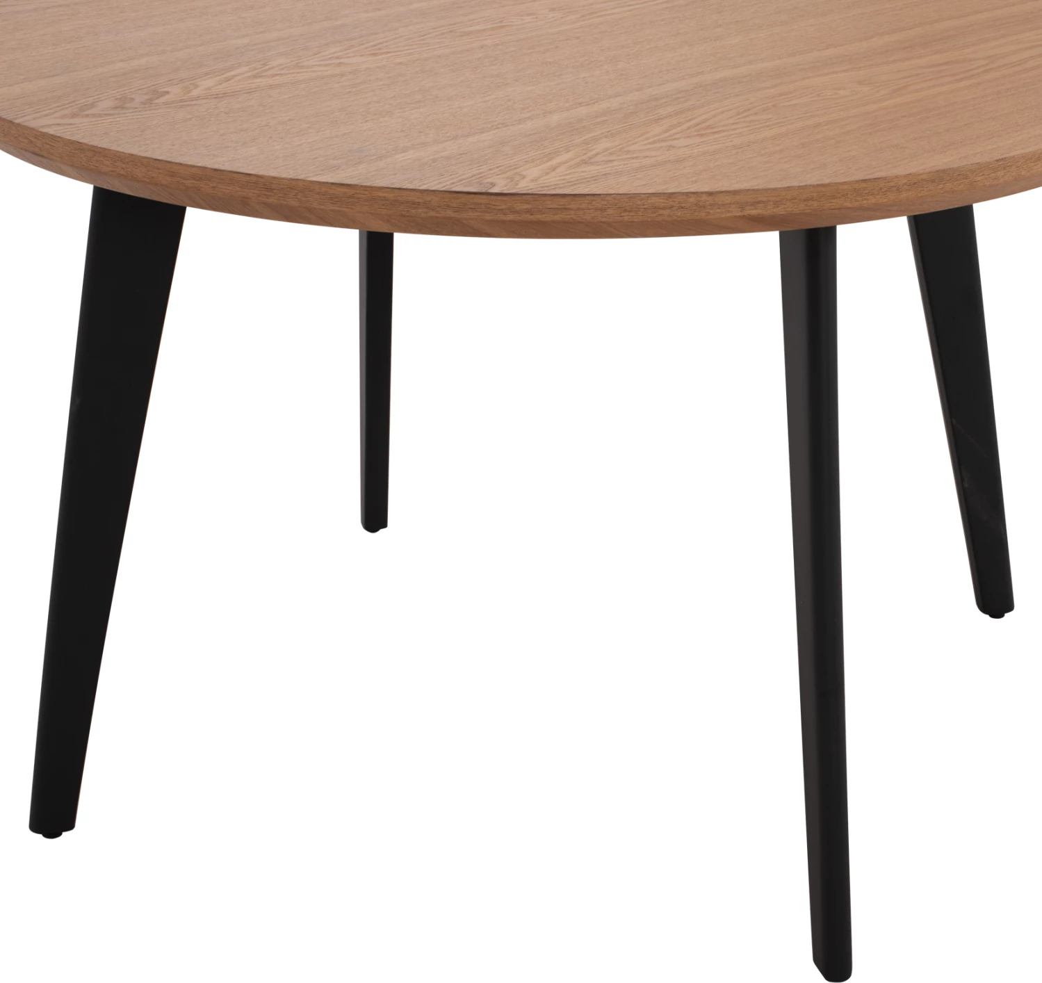 Tavolinë rrumbullake për ngrënie, stil rustik, FH9306.01, MDF, ngjyrë lisi, Φ120x75H cm