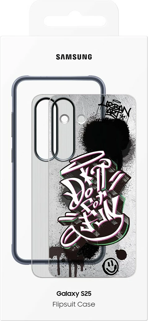 Mbështjellës Samsung Galaxy S25, 15.8 cm (6.2"), Ngjyrë zezë, Shumëngjyrësh