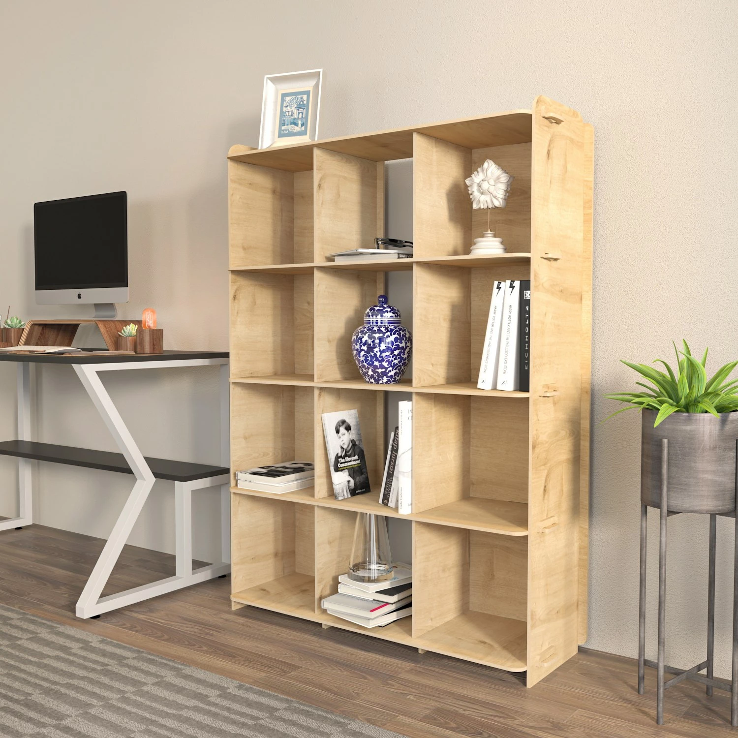 Raft librash Hanah Home, Zimba, ngjyrë lisi